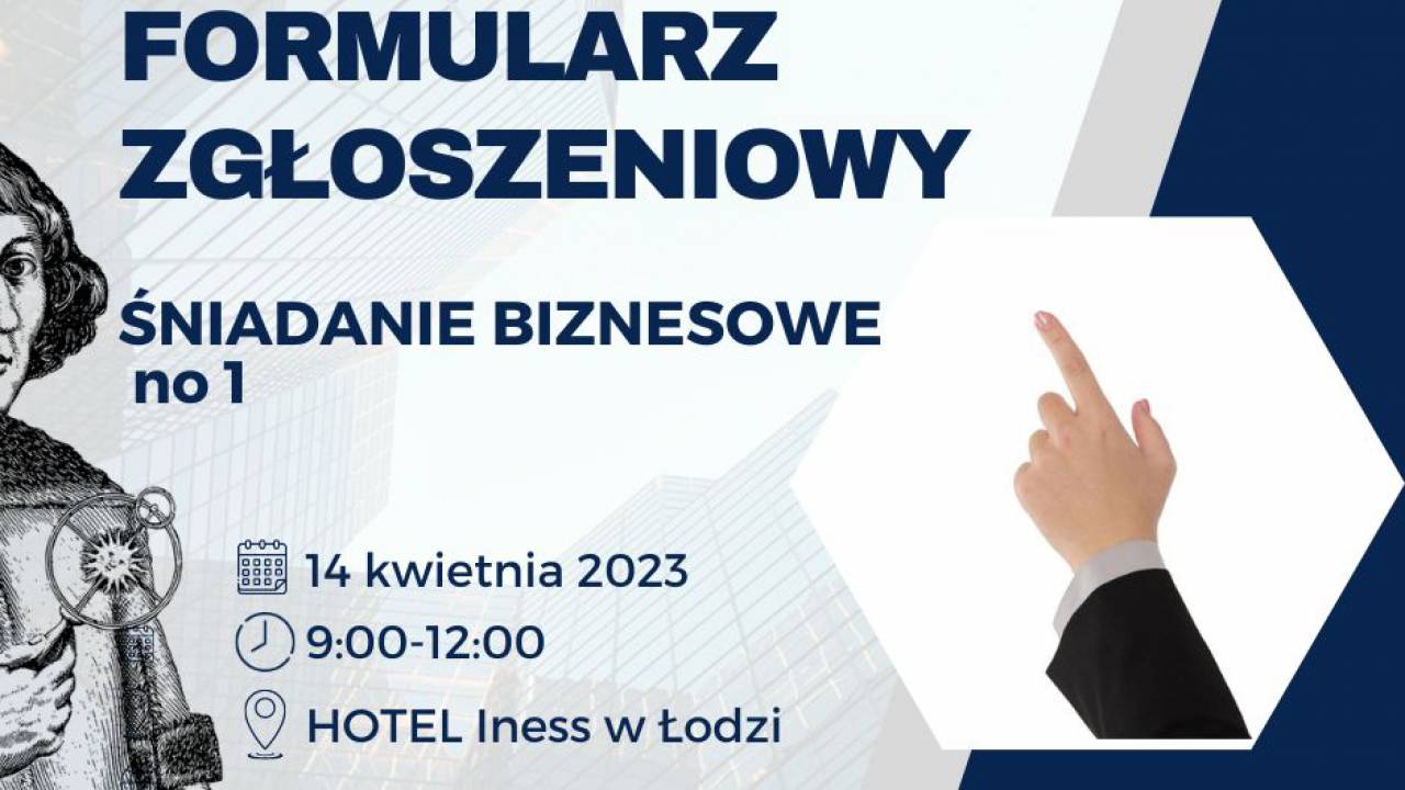 Formularz zgłoszeniowy na ŚNIADANIE BIZNESOWE Kopra