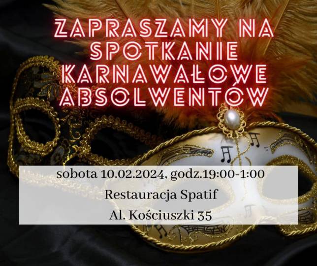 Spotkanie karnawałowe absolwentów